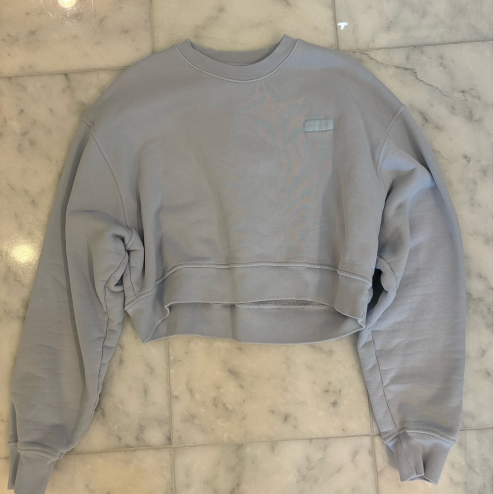 SET Active Light Blue Cropped Sweatshirt